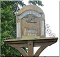 Wimbotsham village sign (detail) in PE34 3QB