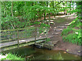 Footbridge in Ladderedge Country park in ST9 9QU