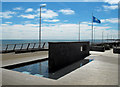 Water feature on the promenade, Hornsea in HU18 1LP