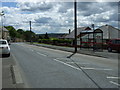 Bus stop and shelter on Houghton Road, Newbottle in DH4 6NZ