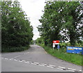 Road to Kemble railway station and car park in GL7 6AH