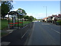 Bus stop and shelter on St Aidan's Terrace in DH4 4NX
