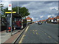 Bus stop and shelter on Durham Road (A690) in SR3 1AE
