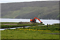 Dredging the Burn of Burrafirth in ZE2 9EQ