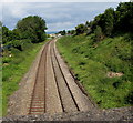 Railway towards Stonehouse railway station in GL10 2JZ