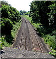 Railway from Stonehouse towards Stroud in GL10 2LE