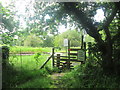 Footpath crossing the railway near Brook House farm in BB7 9GE
