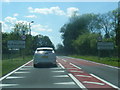 A75 westbound at Springholm village boundary in Castle Douglas and Crocketford Ward