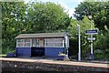 Waiting shelter, Gathurst railway station in WN6 8GD