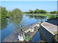 Sluice mechanism for the New River on the River Lea (or Lee) in SG13 7DS
