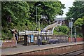 Platform entrance, Westhoughton railway station in BL5 3LQ