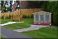 War memorial and bench at Broadbridge Heath in RH12 3LP