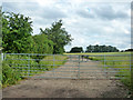Gated farm track in Great Totham (near Great Totham)