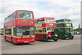Contrasting styles at North Weald Bus Rally in North Weald Bassett