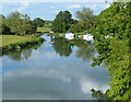 River Thames viewed from the Swinford Toll Bridge in OX29 4BX