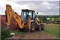 Mid Devon : JCB & Field in Upton Pyne