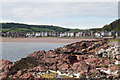 Looking over Kames Bay towards the eastern edge of Millport in Millport