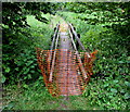 Closed footbridge in Woodstock Watermeadows in OX20 1XL