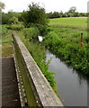River Glyme height gauge in Woodstock Watermeadows in OX20 1XL