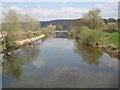 River Wye upstream from Foy suspension bridge in HR9 6QZ