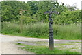 Trans Pennine Trail Millennium Milepost in SK5 8PG