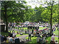 Whit Friday in Uppermill Park in OL3 6JB
