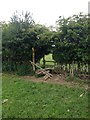 Stile on path to Illston on the Hill in LE7 9EJ