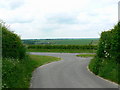A303 viewed from a minor road, east of Winterbourne Stoke in SP3 4SY