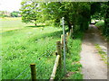 Footpath junction with track, Elston in SP3 4SH