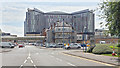 View along the access road towards the new Southern General Hospital in G14 0BX