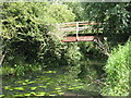 Footbridge over a stream in MK42 0PE