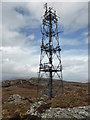 The communications mast on Carn a' Bhealaich Mhoir in IV52 8UB