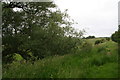 Looking down the old railway trackbed from the Viking Way in LN11 9TR