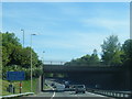 M77 northbound passes under Nithsdale Road in G51 1PH