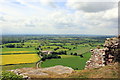The view north west from Beeston Castle in Beeston