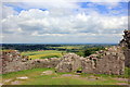 The view east from Beeston Castle in Beeston