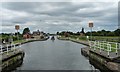 Leaving Pollington Lock in DN14 0BF