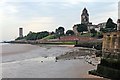 Seacombe foreshore, River Mersey in CH44 6QQ