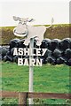Tolpuddle: metal cow at Ashley Barn in DT2 7HJ
