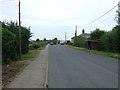 Bus stop and shelter on Lynn Road, Chettisham in CB6 1RX