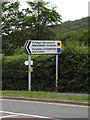 Roadsign on the A487 Penglais Road in SY23 3TG