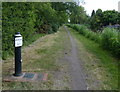 Trent & Mersey Canal Milepost along the towpath in WS15 4EB