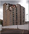 Demolition in progress, Ladderswood Way Estate, New Southgate in N11 2NJ