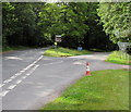Junction on the northern approach to Clearwell in GL16 7ND
