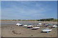 Boats next to Beadnell Harbour in NE67 5BJ