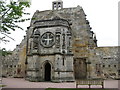 The west front of Rosslyn Chapel in EH25 9LJ