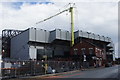 Crane towering over the Kop, Anfield in L4 5RX