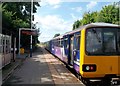 Departing Train at Wombwell Station in S73 0LE