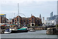 Coburg Dock from beside Brunswick Dock, Liverpool Marina in L3 4DP
