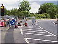 Roadworks on the A350 at Charlton Marshall in DT11 9NY